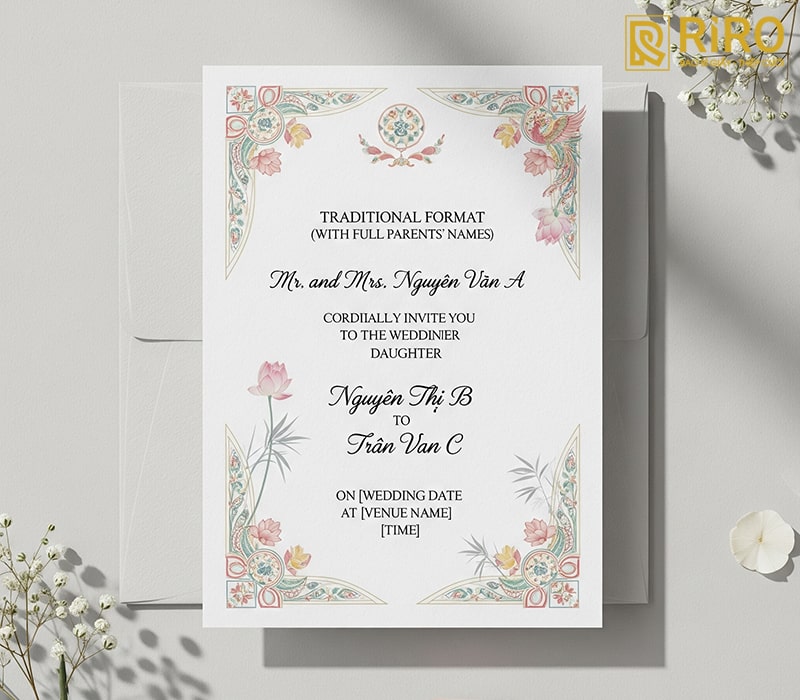 Mẫu truyền thống (đầy đủ cha mẹ)