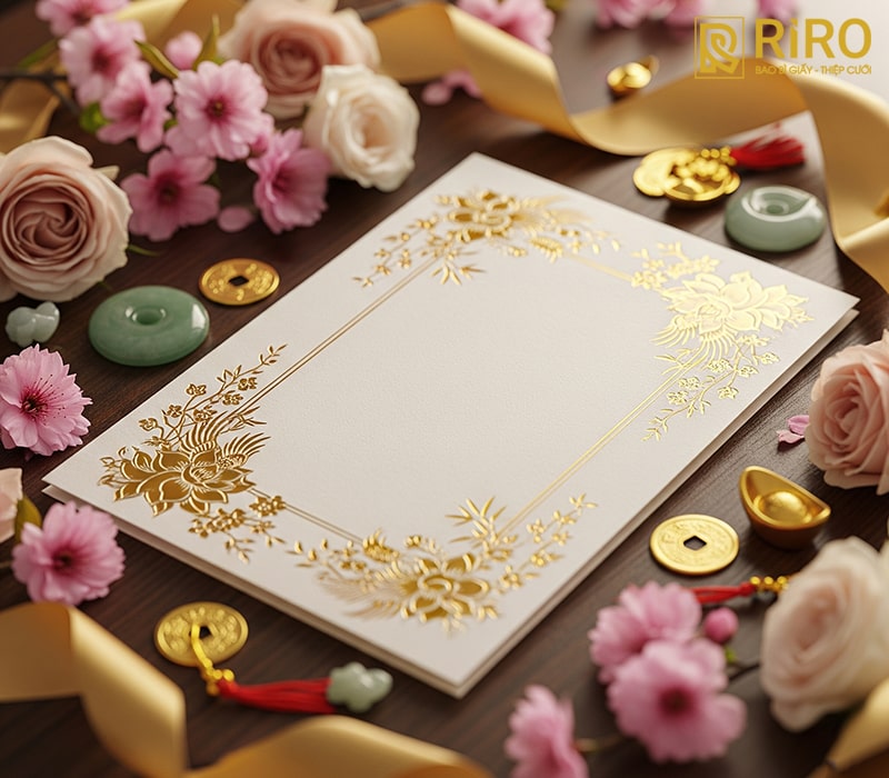 Cách ghi thiệp cưới nhà trai mặt ngoài: Lời ngỏ trân trọng
