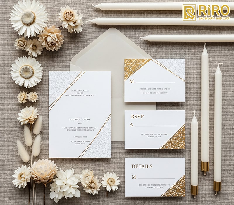 Thiệp cưới Minimalist