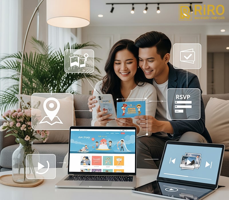 Gửi thiệp mời báo hỷ online với mẫu điện tử sáng tạo