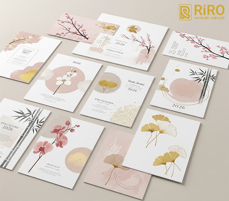 Xu hướng mẫu thiệp báo hỷ nổi bật năm 2026