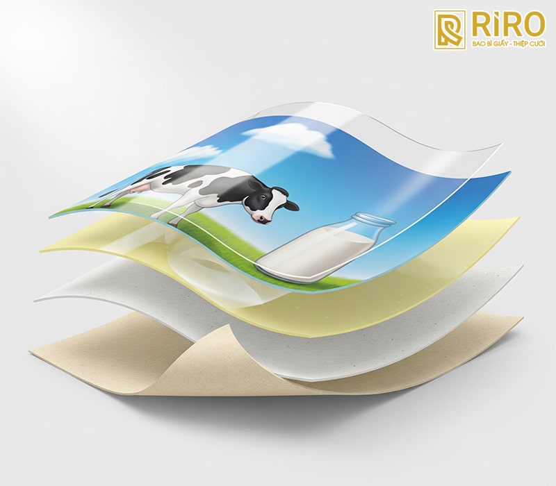 Decal sữa có cấu tạo 3 lớp chính