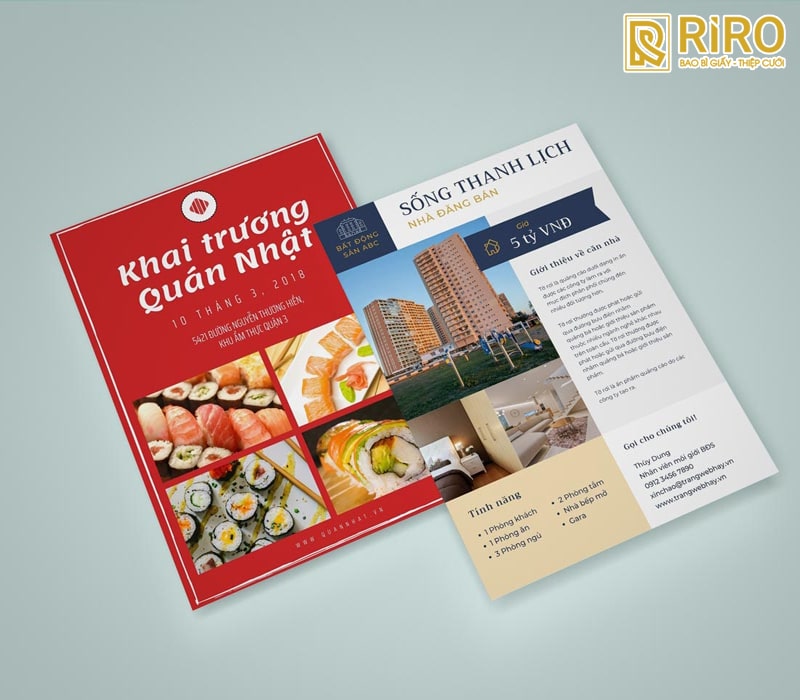 In ấn phẩm quảng cáo