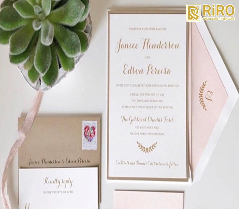 In danh thiếp, thiệp mời