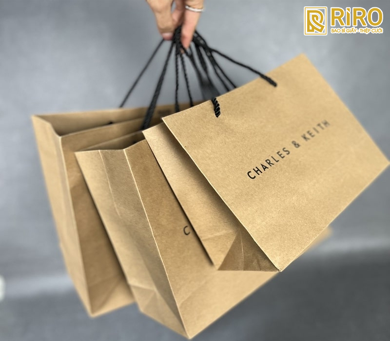 Túi giấy Kraft thời trang, cửa hàng