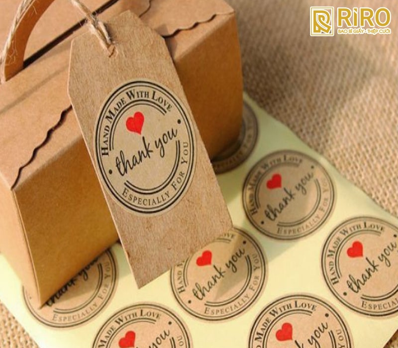 Mẫu sticker dán hộp giấy, túi nilon (thực phẩm, thời trang)