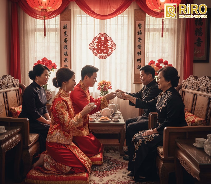 Lễ bưng trà (Kính trà) - Nét đẹp văn hóa hiếu thảo