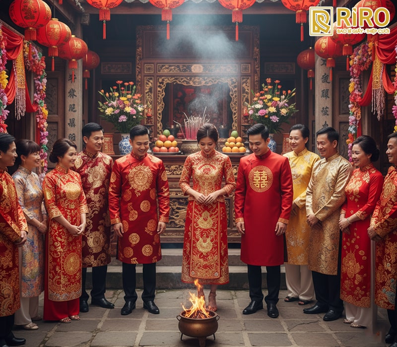 Nghi thức tại nhà trai: Đón dâu mới