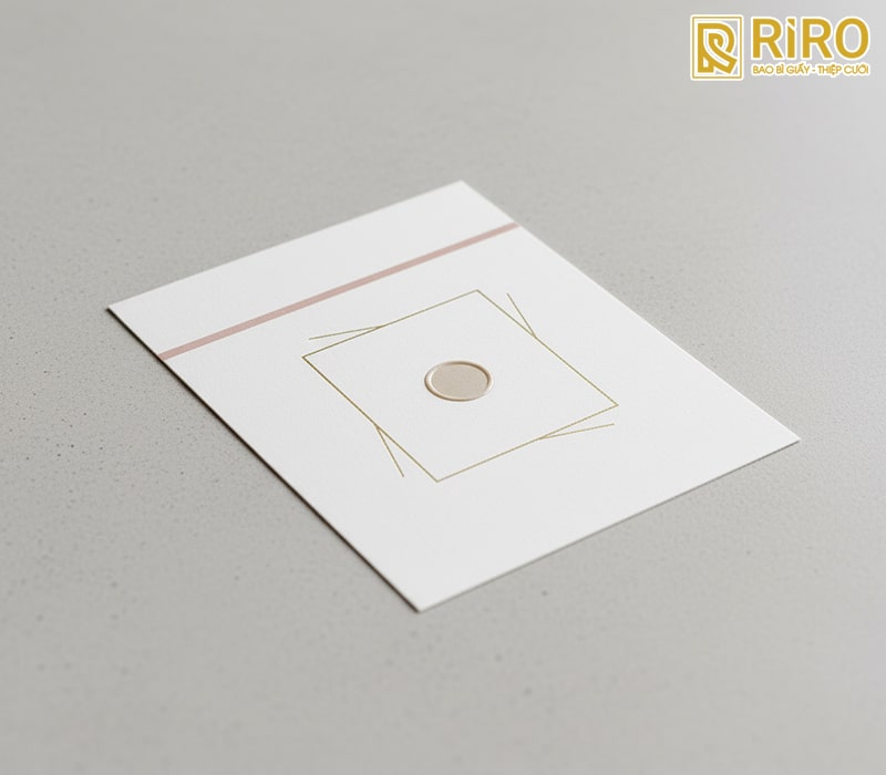 Mẫu thiệp cưới tối giản (Minimalism)