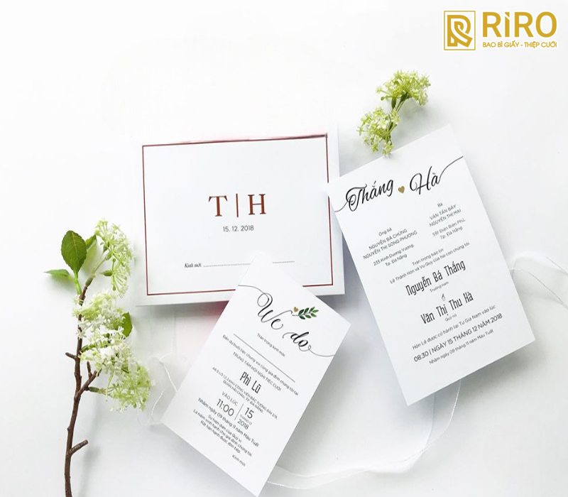Thiệp cưới hiện đại & Tối giản (Minimalism)